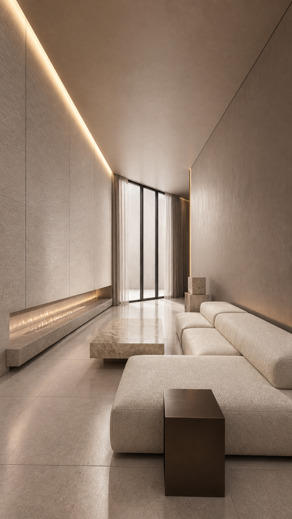 AURA Architecture interior — photoreal render